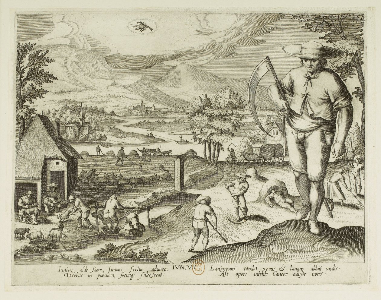 Månad. 6, juni av Jacques Callot