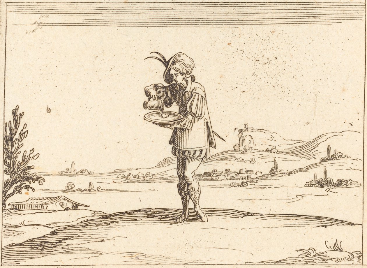 Man som tvättar en pärla av Jacques Callot