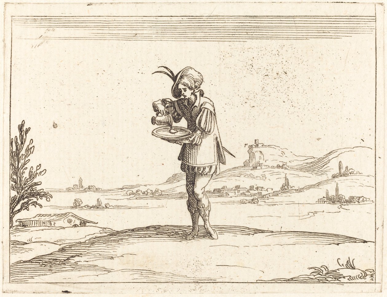 Man som tvättar en pärla av Jacques Callot