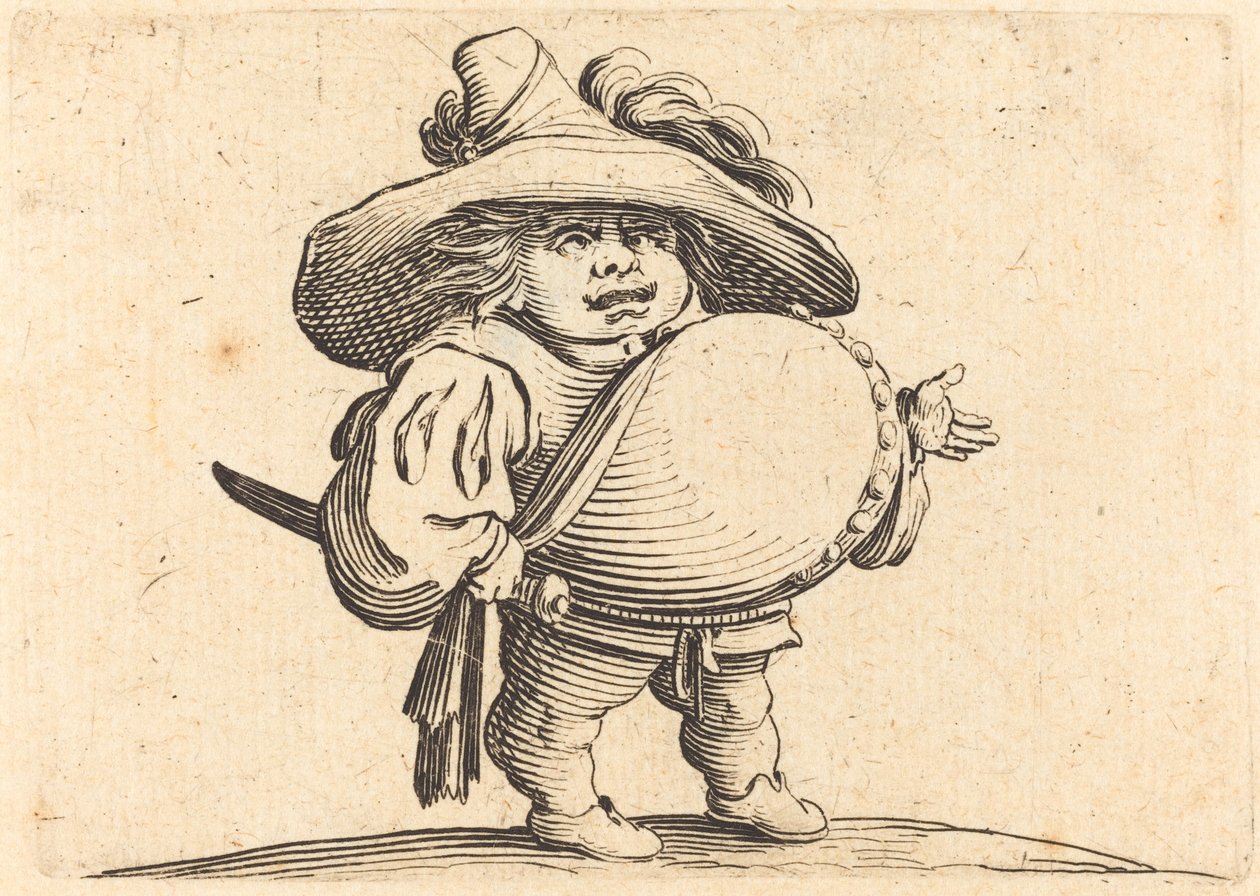 Man med stor mage av Jacques Callot