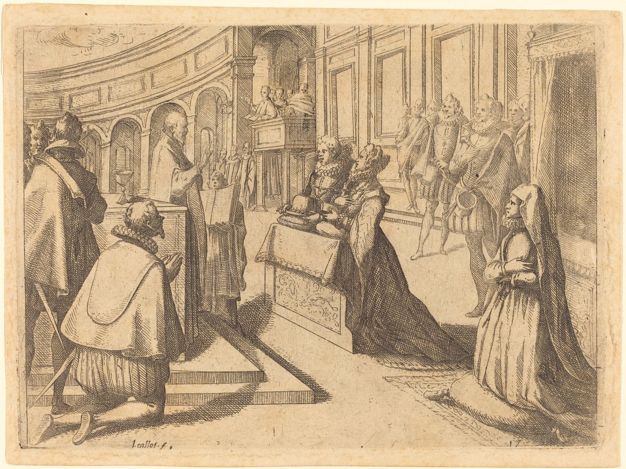 Äktenskap mellan Margareta av Österrike och Filip III av Jacques Callot
