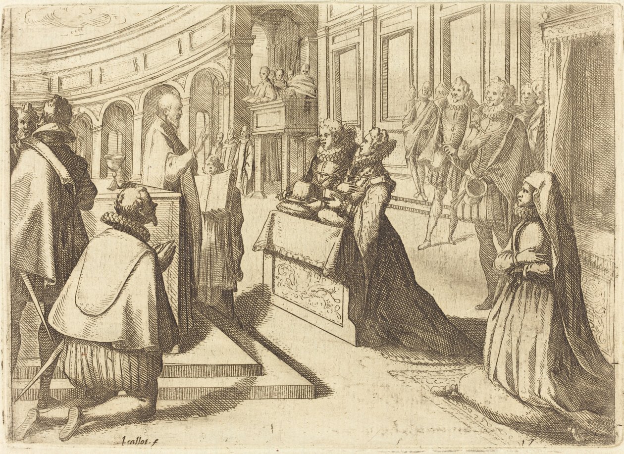 Äktenskap mellan Margareta av Österrike och Filip III av Jacques Callot