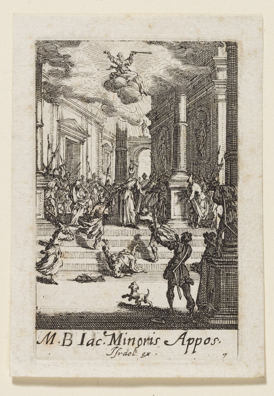 Aposteln Jakobs martyrium (Jac. Minoris Appos.) av Jacques Callot