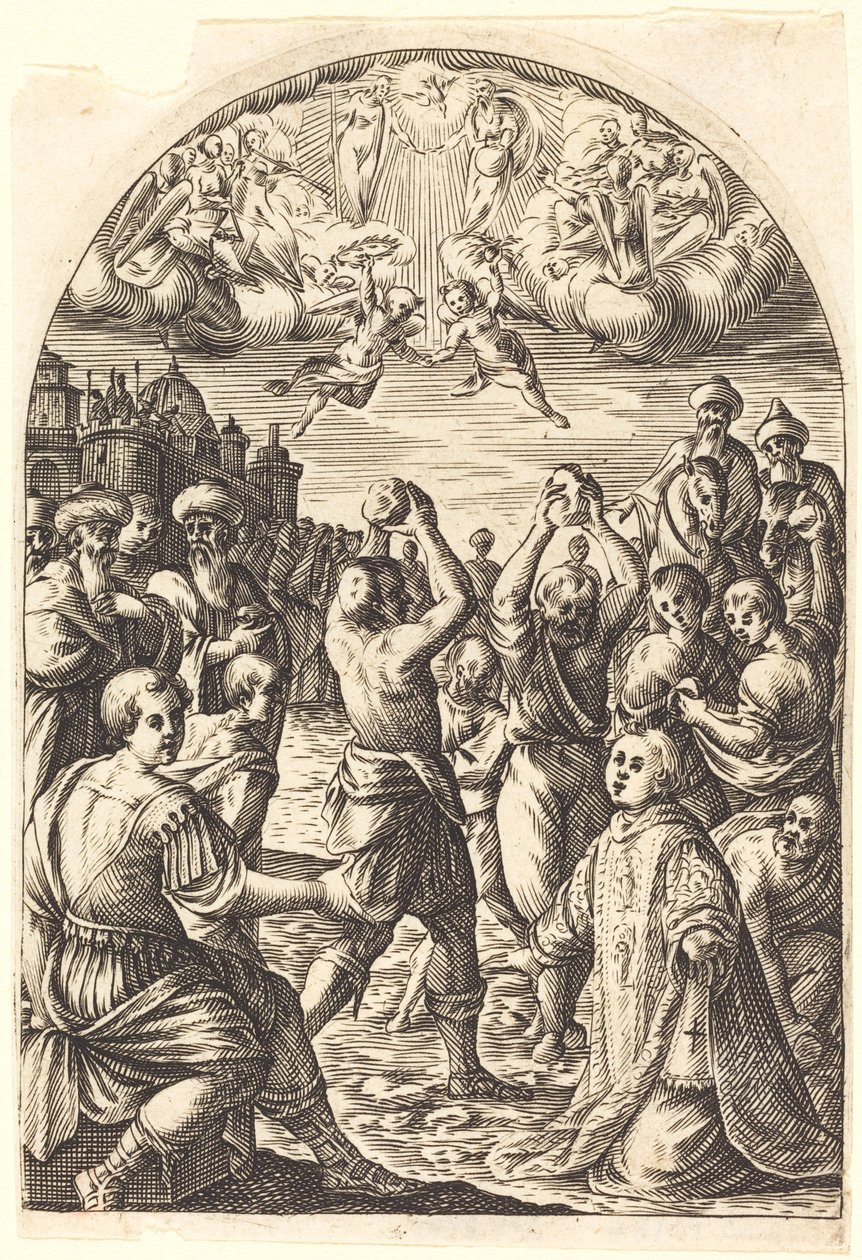 Sankt Stefans martyrskap, 16081611. av Jacques Callot