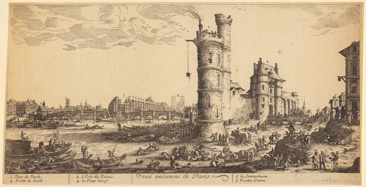 Den helige Taddeus martyrium, blad 12 i serien ”Apostlarnas martyrium” av Jacques Callot