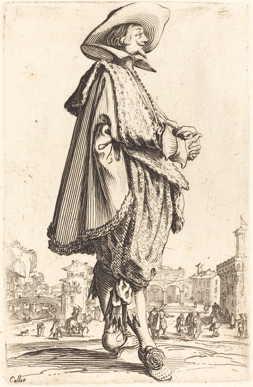 Adel man med vikta händer av Jacques Callot