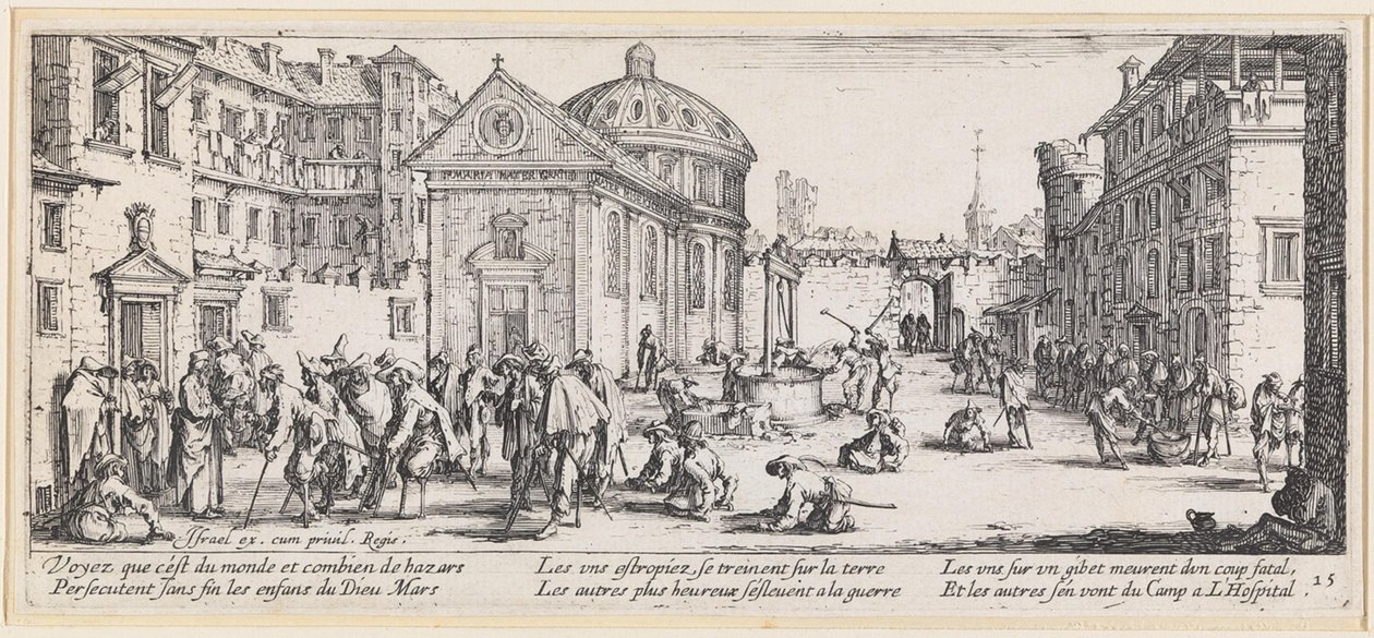 Krigsskadade av Jacques Callot