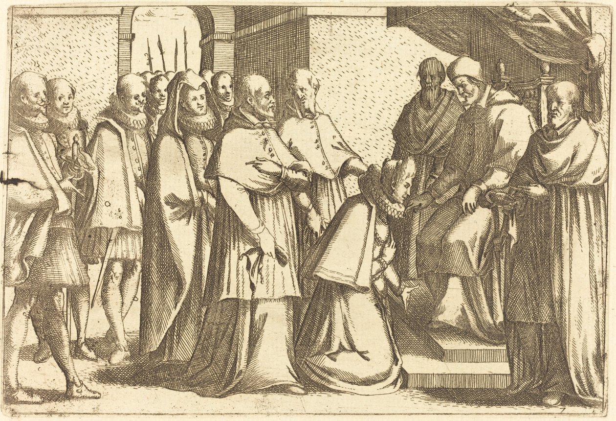 Påvlig publik av Jacques Callot