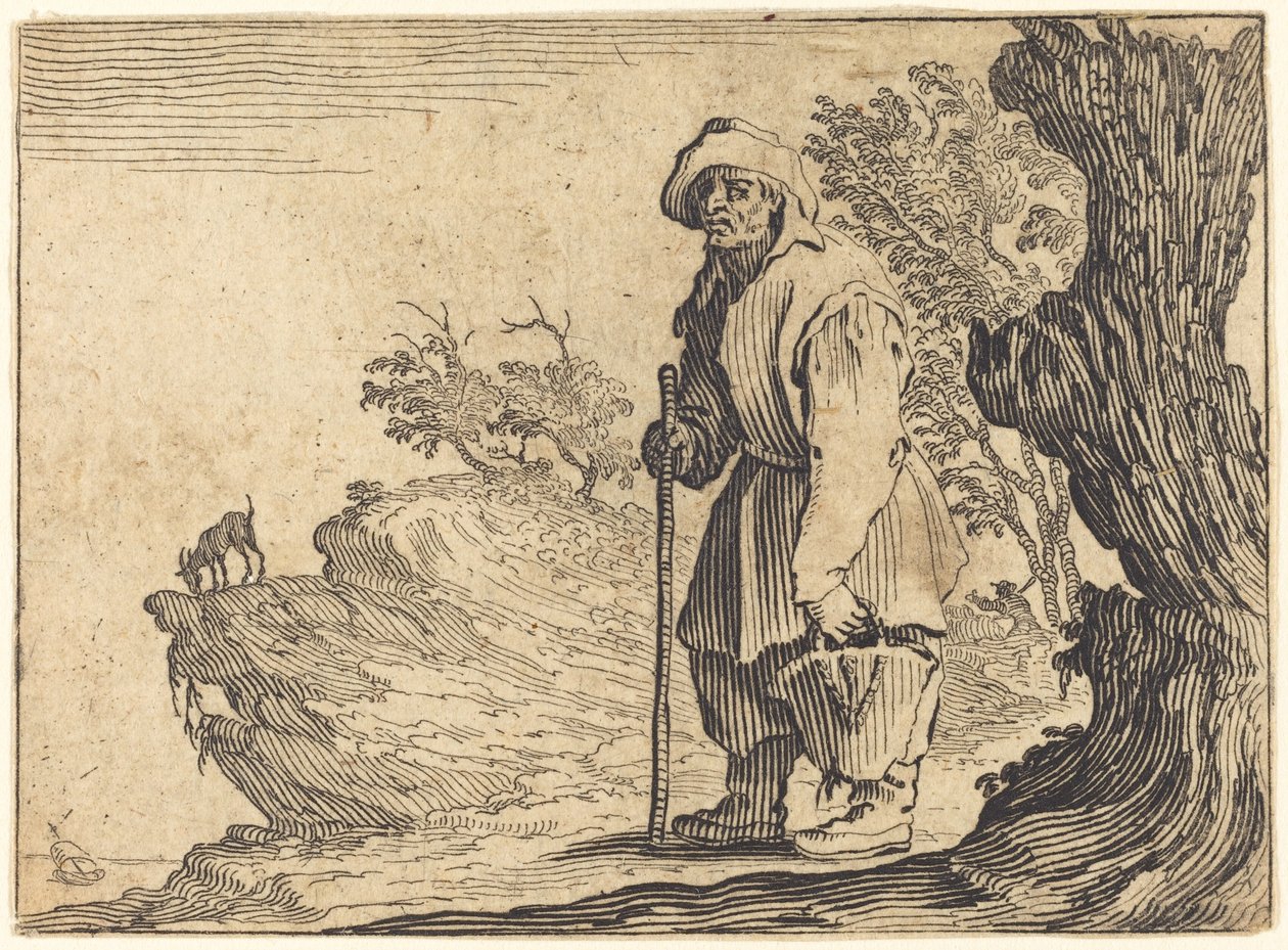 Bonde med säck, ca. 1622. av Jacques Callot