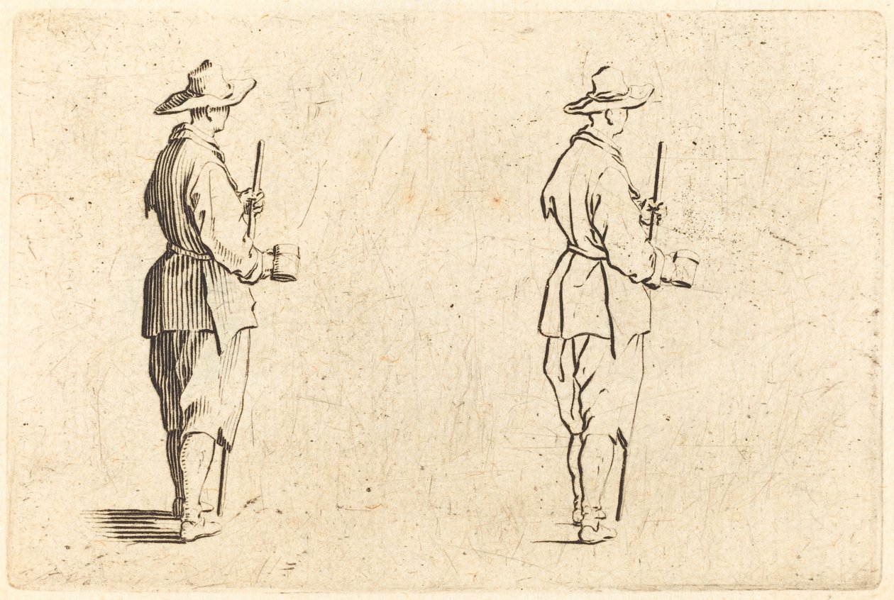 Bonde med en kopp av Jacques Callot