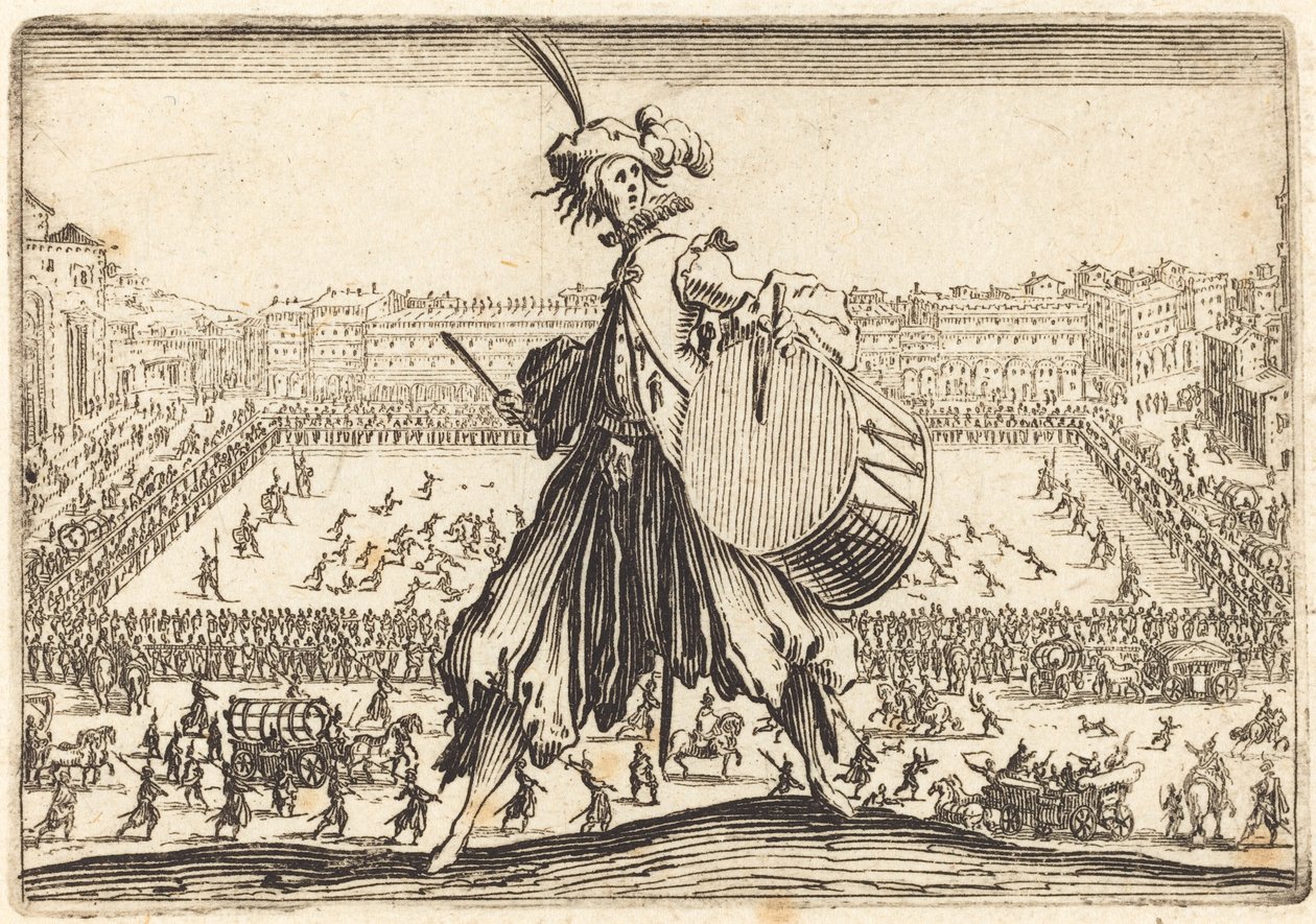 Piazza vid Porta al Prato, ca. 1622. av Jacques Callot