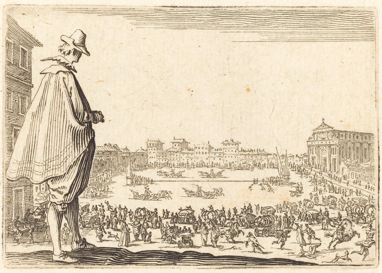 Piazza Santa Maria Novella, Florens av Jacques Callot