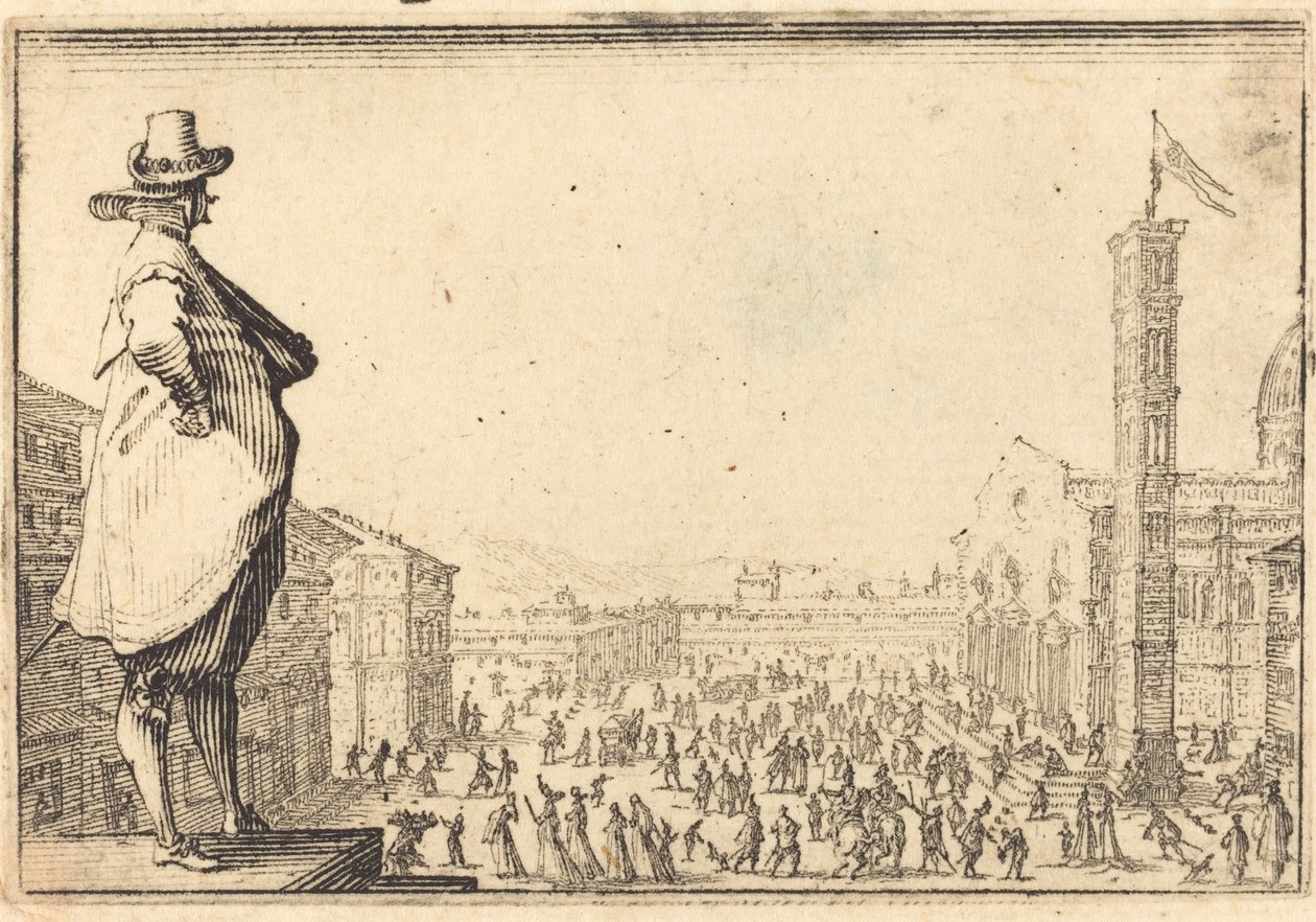 Piazza del Duomo, Florens av Jacques Callot