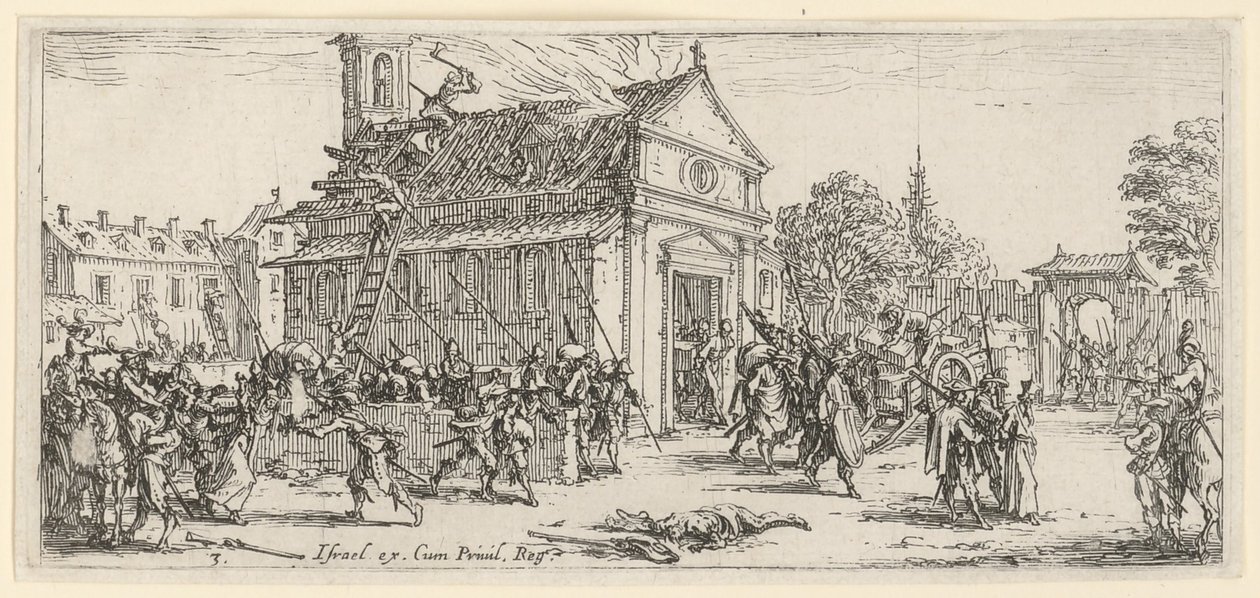 Plundring av ett kloster av Jacques Callot