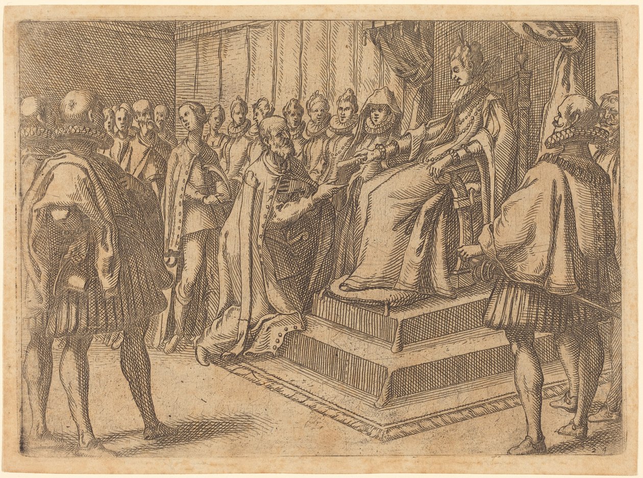 Mottagandet av Polens sändebud av Jacques Callot