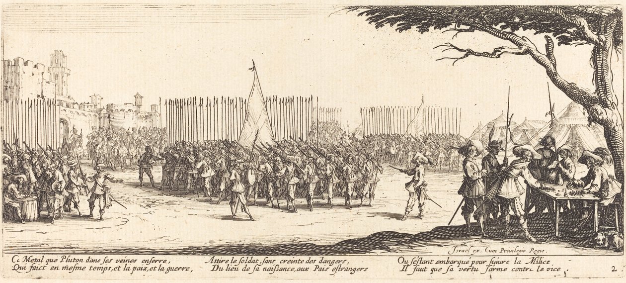Rekrytering av trupper av Jacques Callot