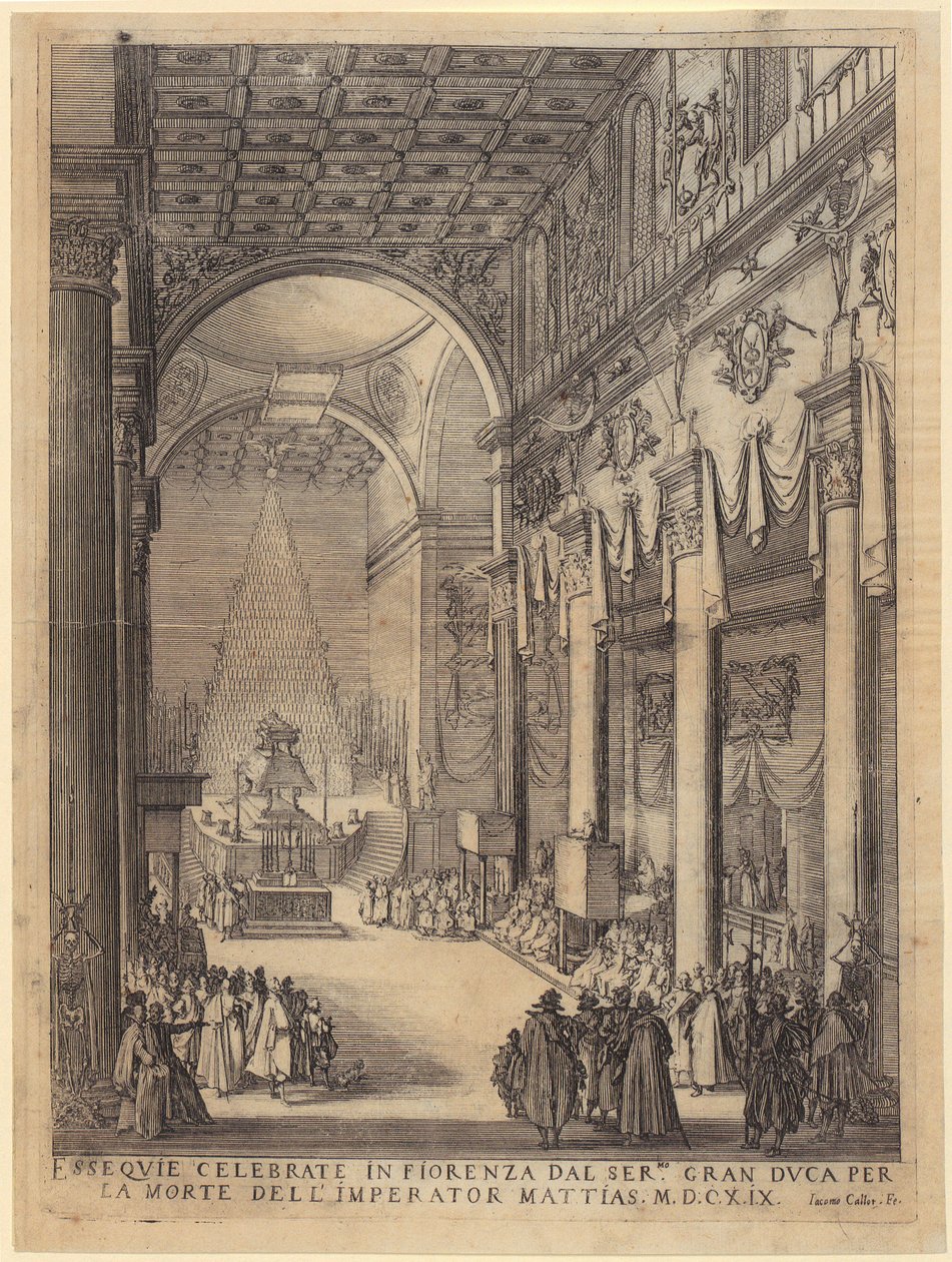 Rekviem till kejsar Matthias ära av Jacques Callot