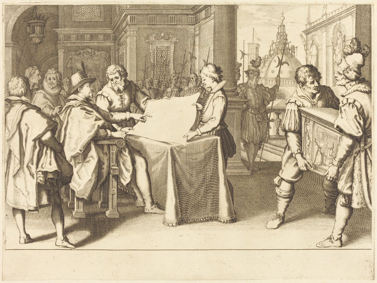 Restaureringen av Duomo i Florens av Jacques Callot