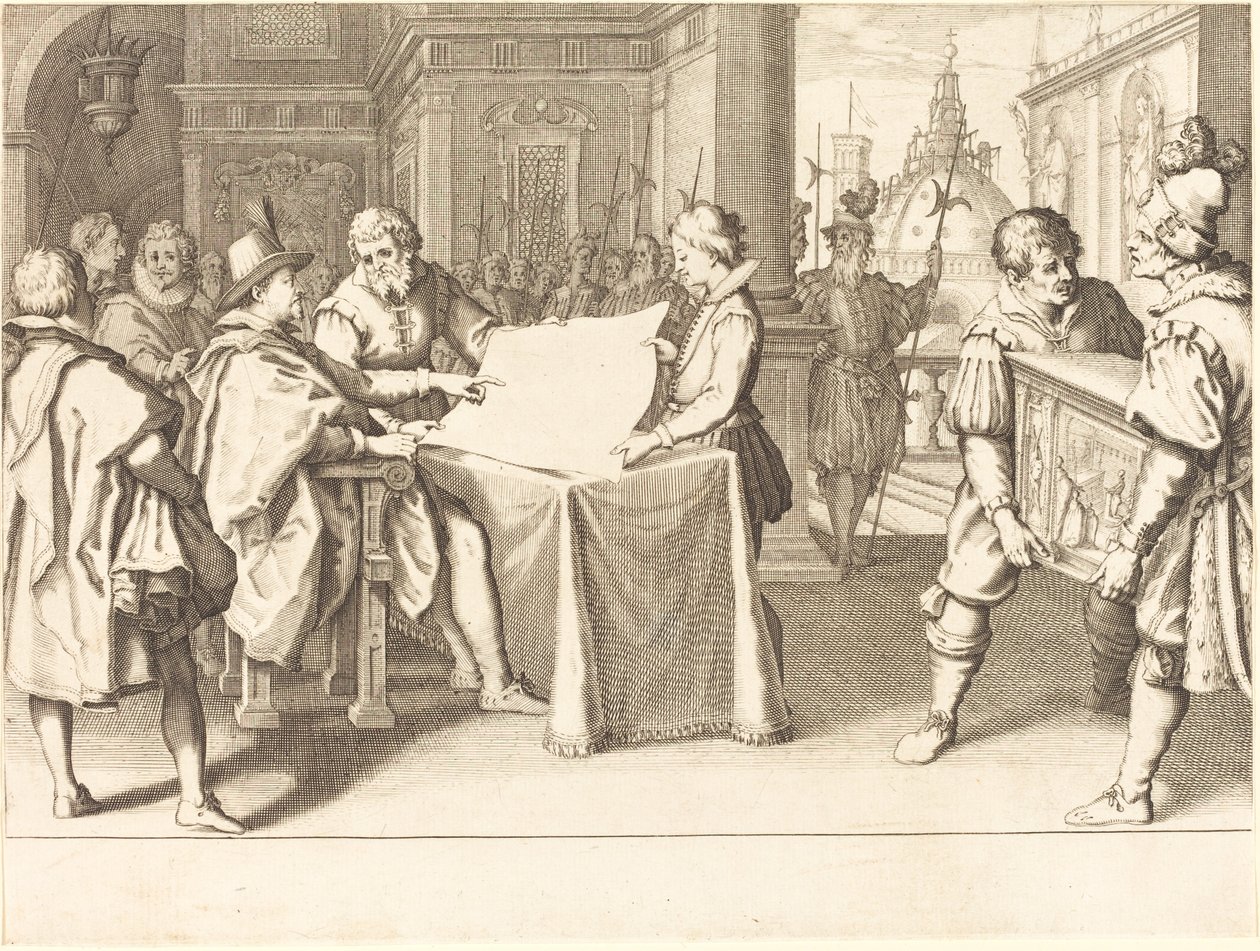 Restaurering av Duomo, Florens, ca. 1614. av Jacques Callot