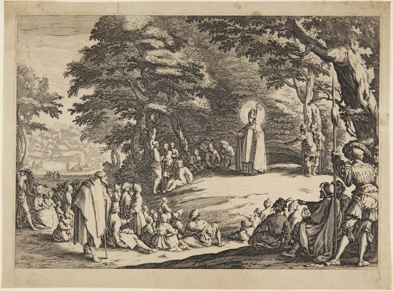Sankt Amond, Sankt Nikolaus eller Sankt Severin av Jacques Callot
