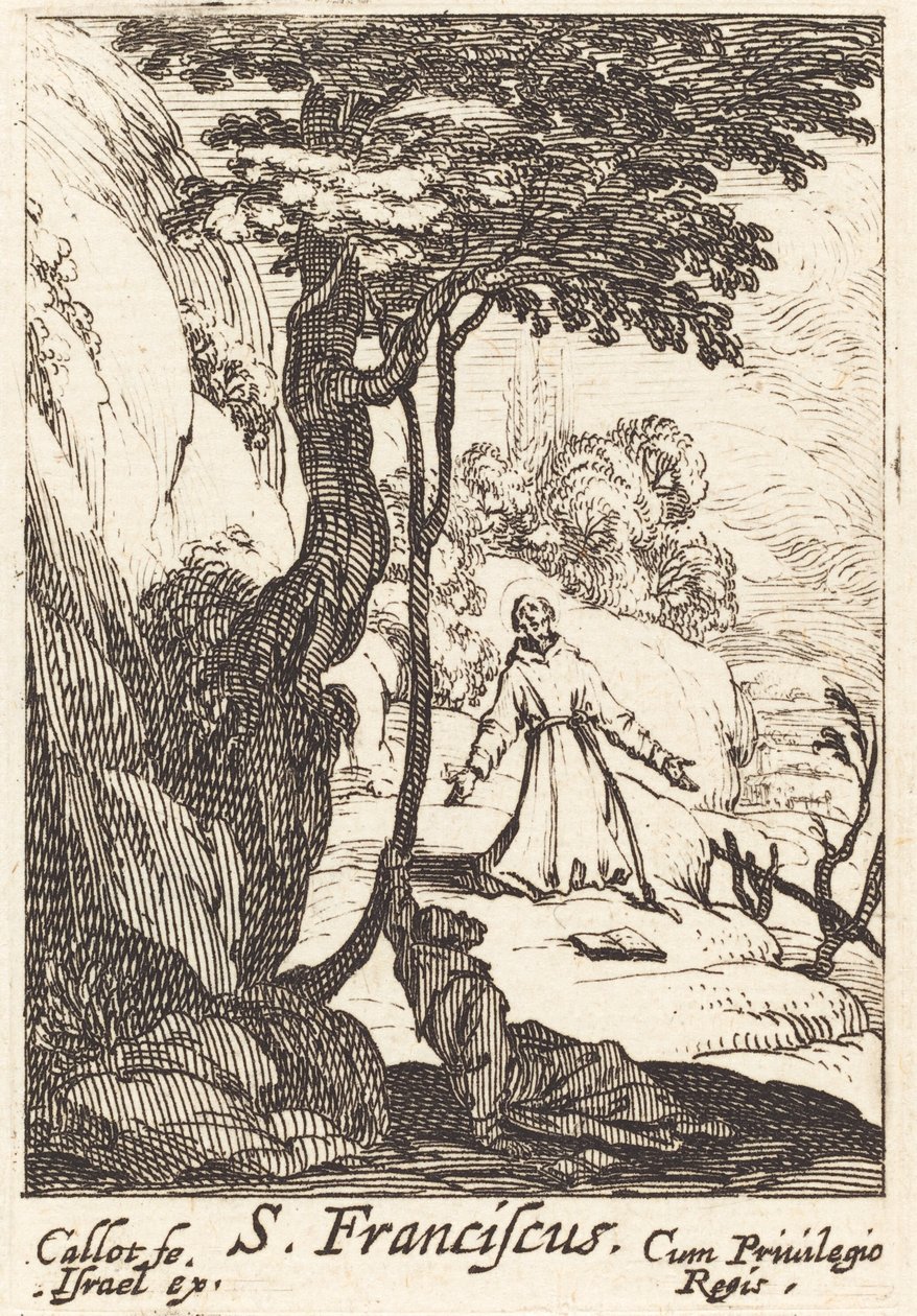 Sankt Franciskus av Jacques Callot