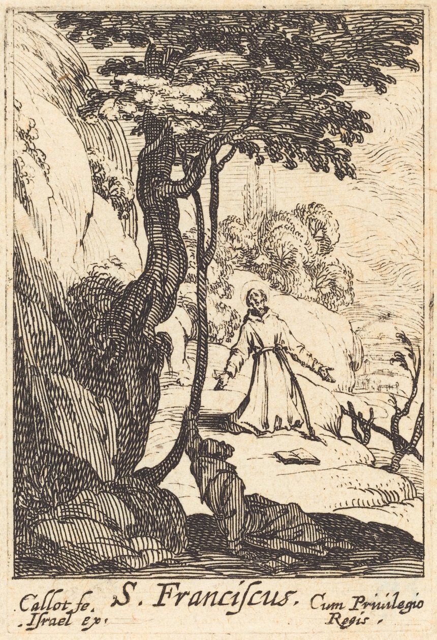 Sankt Franciskus av Jacques Callot