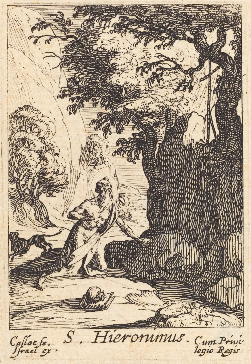 Sankt Jerome av Jacques Callot