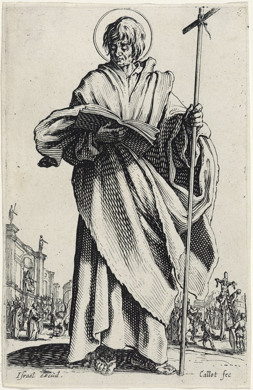 Sankt Filip från De stora apostlarna, 1631 av Jacques Callot