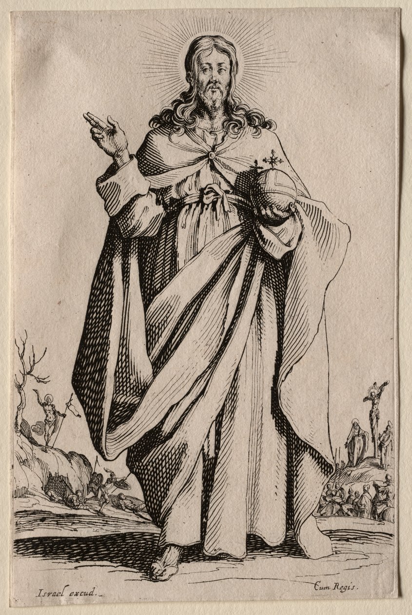 Ikoner för den välsignade jungfru Maria av Frälsaren / Les Grands Apôtres (De stora apostlarna): Frälsaren av Jacques Callot