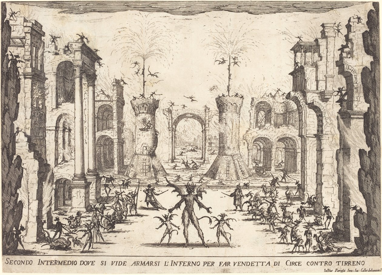 Andra Intermezzo, 1617. av Jacques Callot