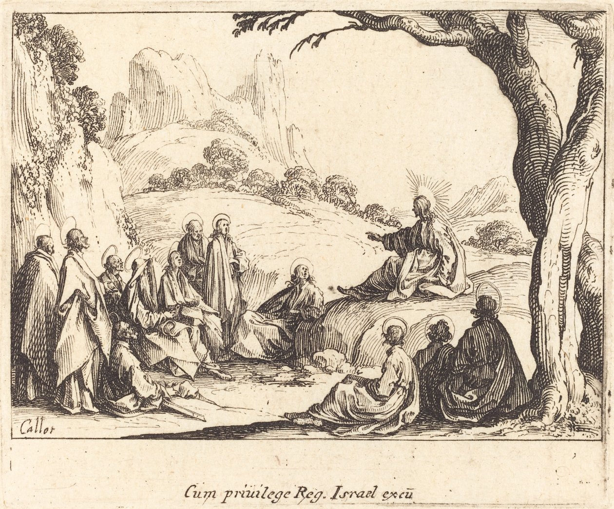 Bergspredikan av Jacques Callot