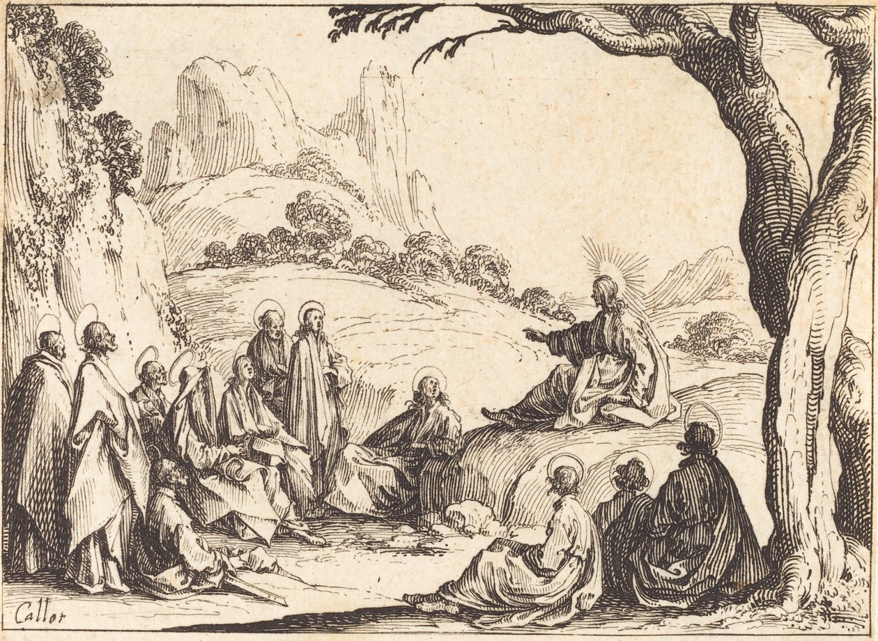 Bergspredikan av Jacques Callot
