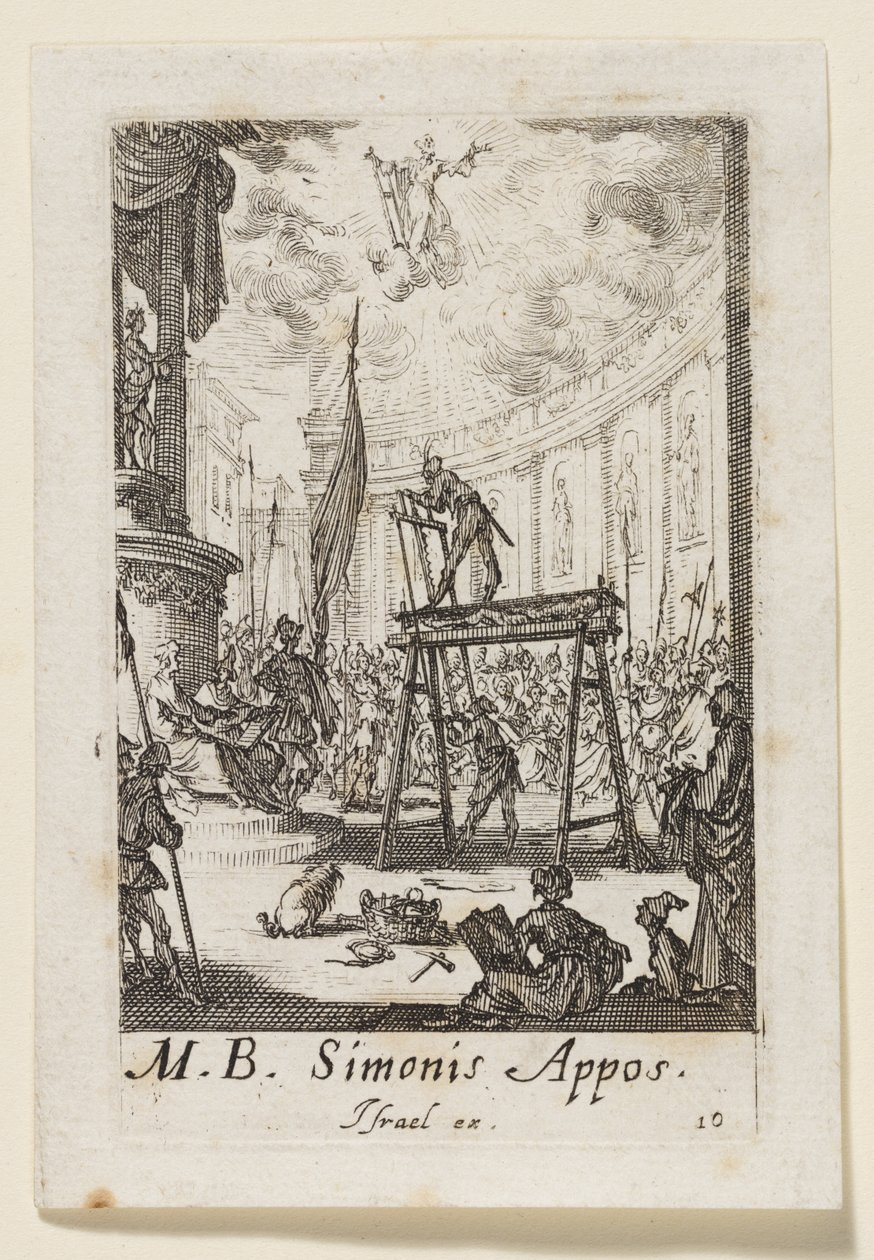 Aposteln Simon (Simonis Appos.) av Jacques Callot