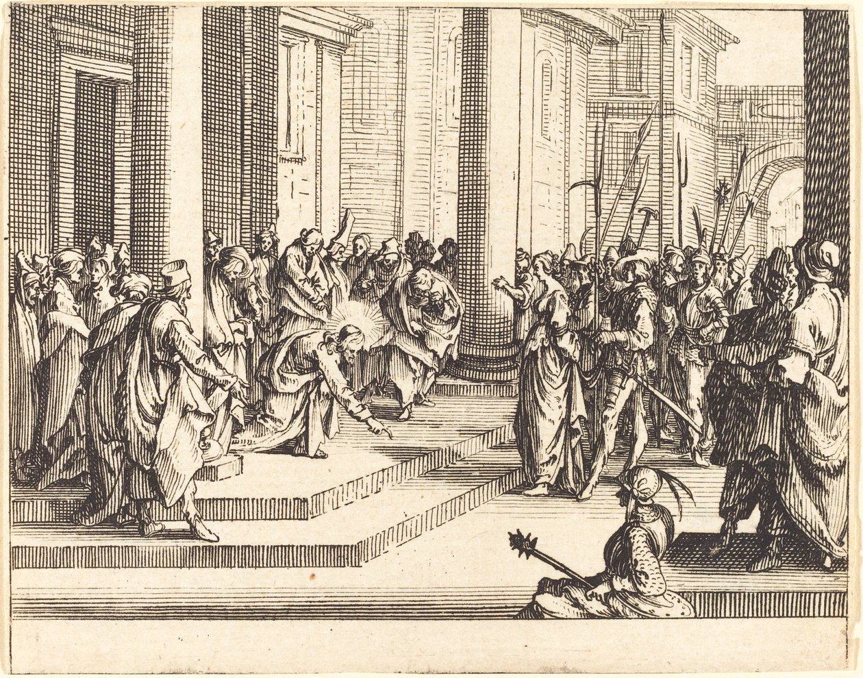 Jesu stening, 1635. av Jacques Callot