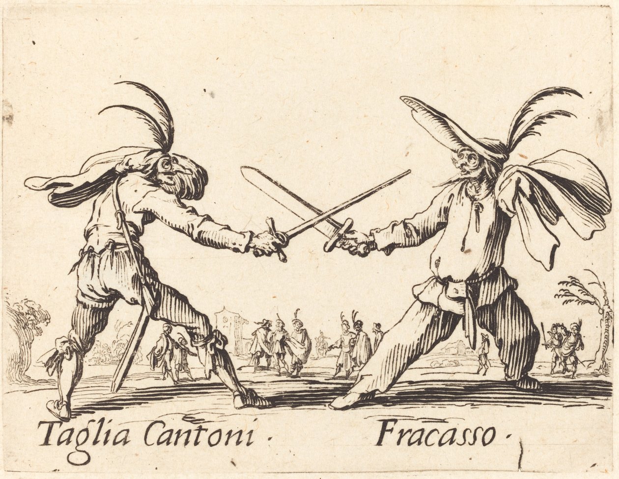 Taglia Cantoni och Fracasso av Jacques Callot