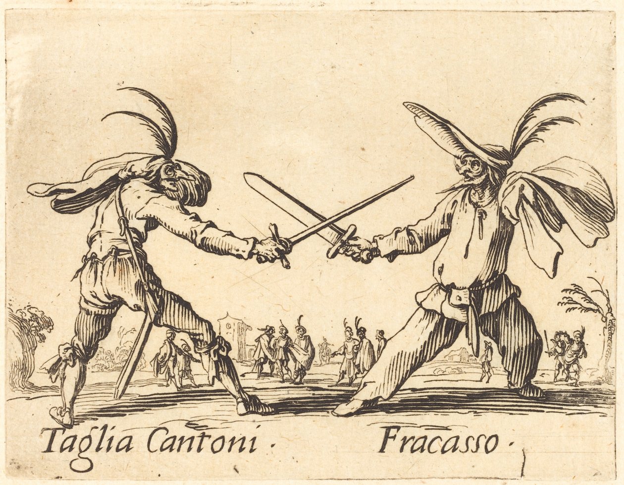 Taglia Cantoni och Fracasso av Jacques Callot