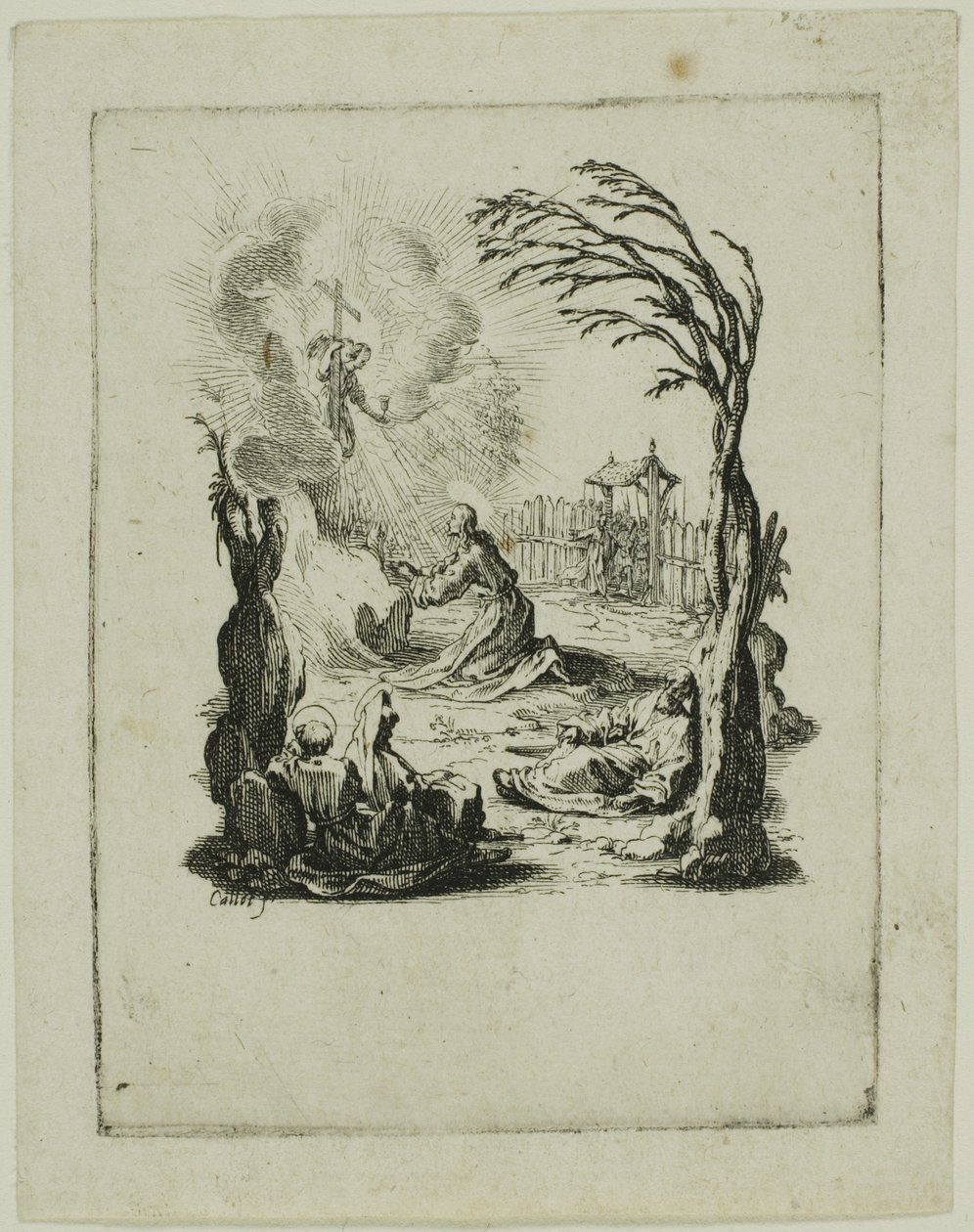 Plågorna i trädgården, ur Den lilla passionen av Jacques Callot