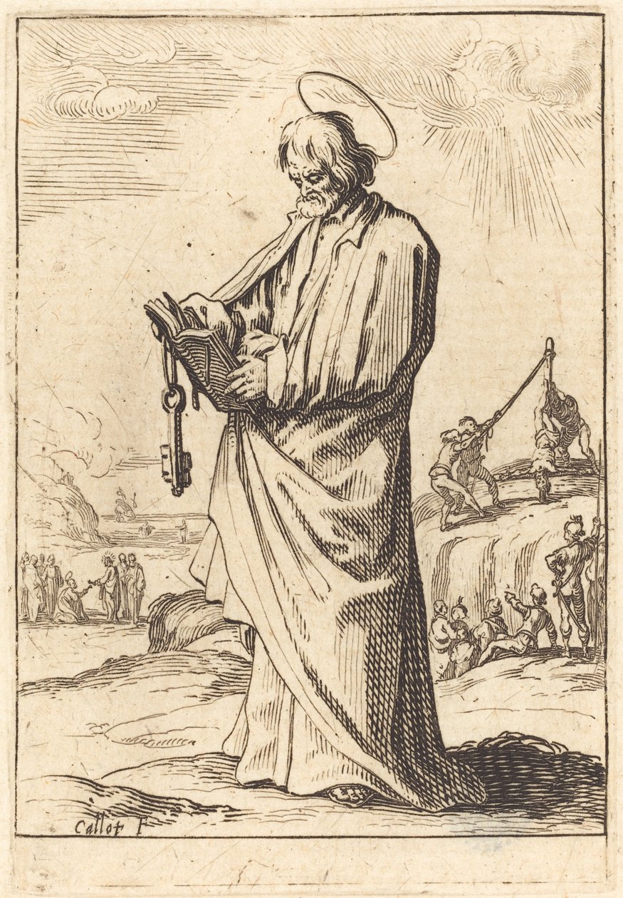 Aposteln Petrus av Jacques Callot