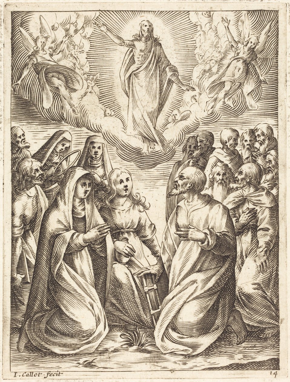 Himmelsfärden av Jacques Callot