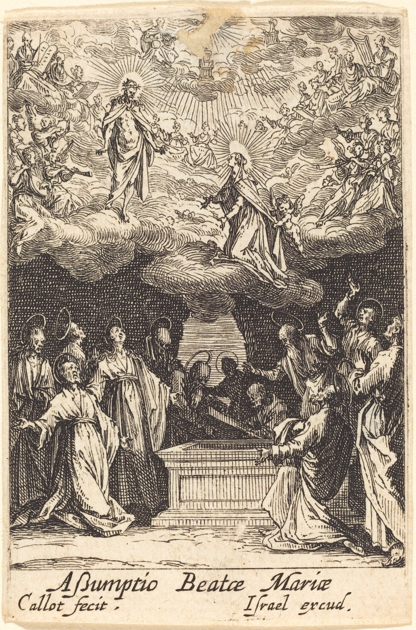 Jungfruns antagande av Jacques Callot