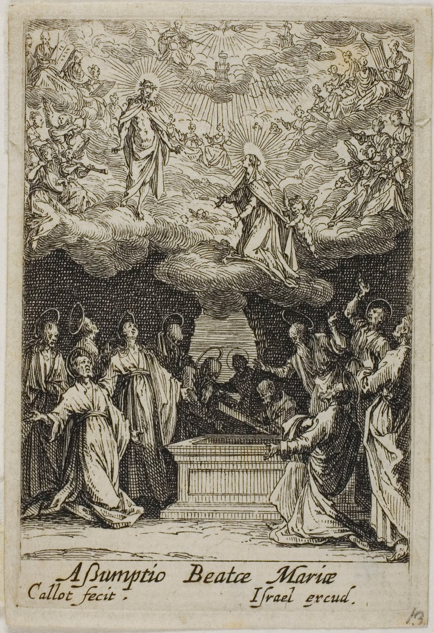 Jungfru Marie himmelsfärd, ur Jungfru Marie liv av Jacques Callot