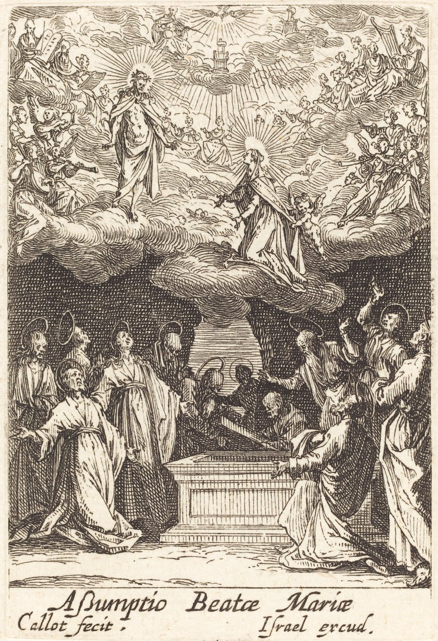 Jungfruns antagande, i eller efter 1630. av Jacques Callot