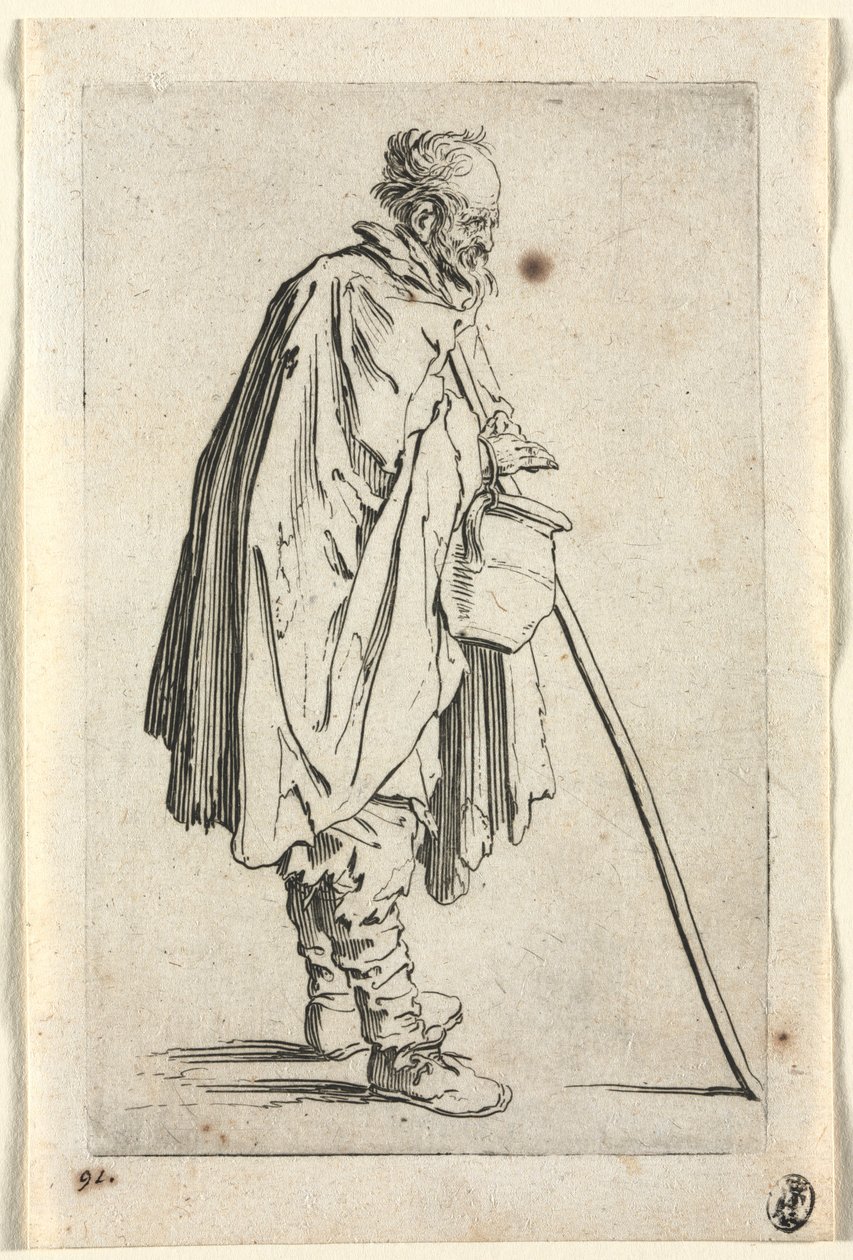 Tiggarna: Tiggare med kruka, ca. 1623. av Jacques Callot