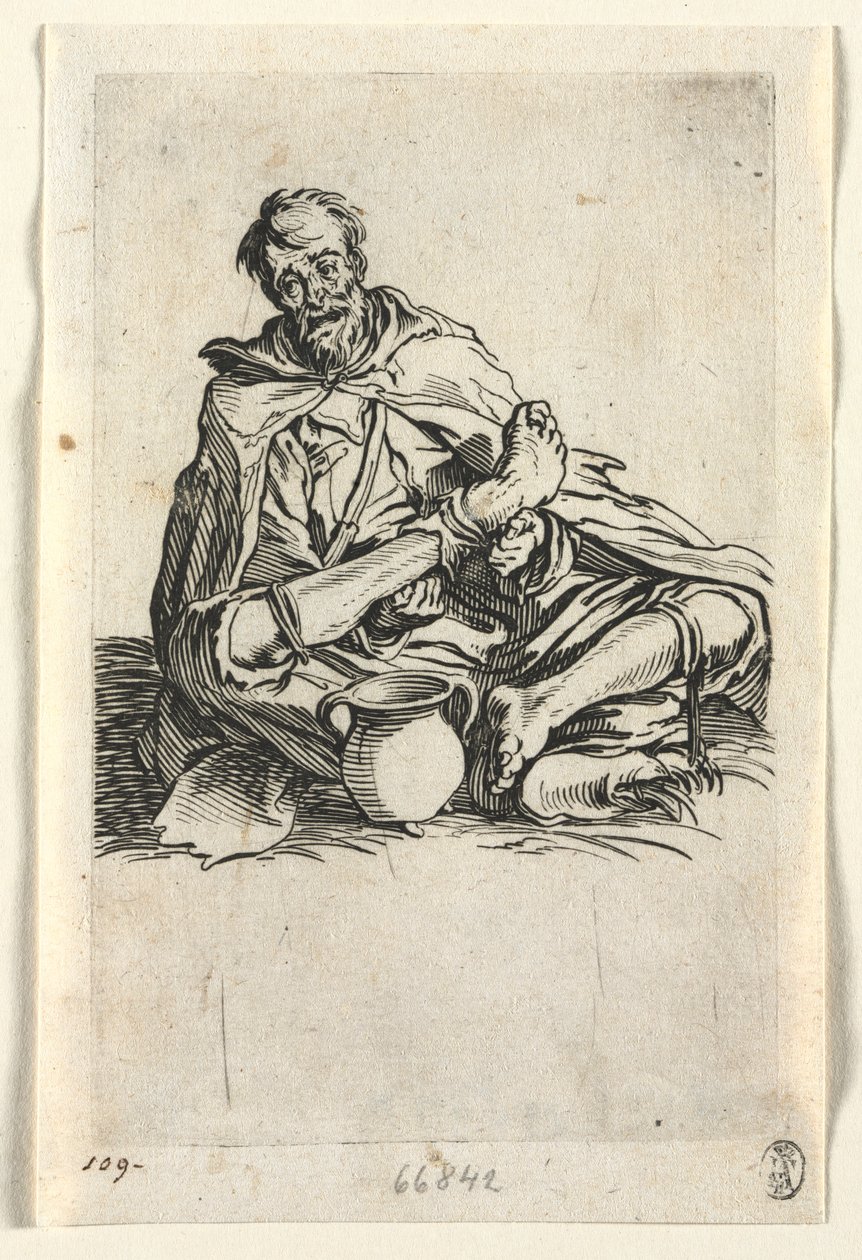 Tiggarna: Malingerer , c. 1623. av Jacques Callot