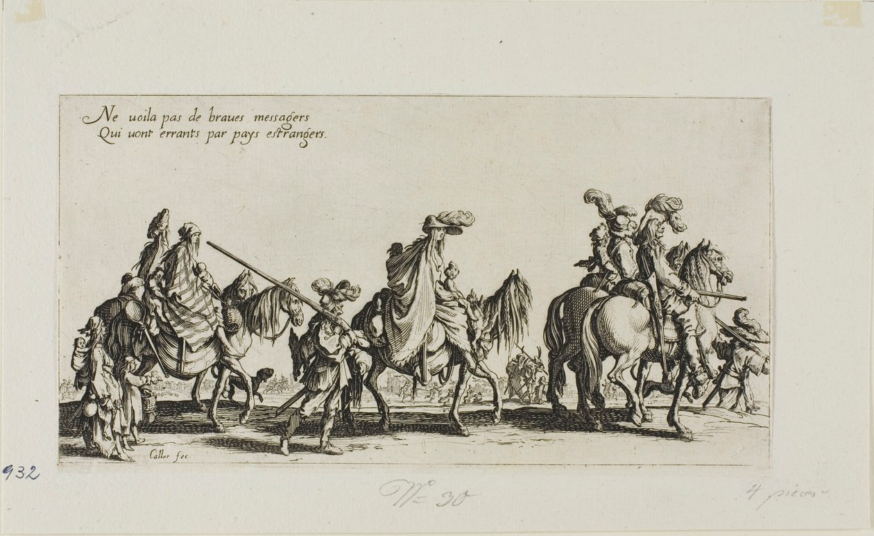 The Bohemians Marching, från The Bohemians av Jacques Callot