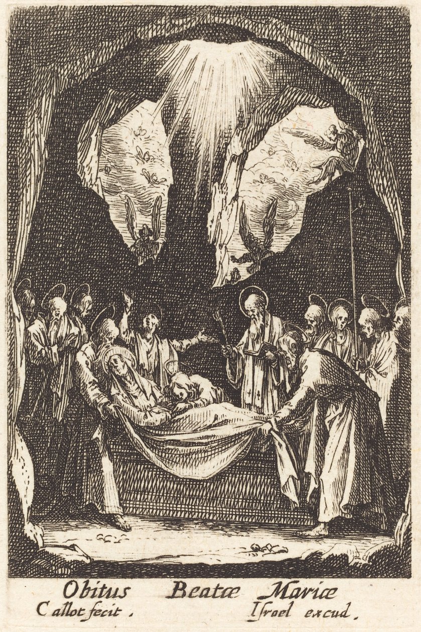 Jungfruns begravning, 1630 eller efter. av Jacques Callot