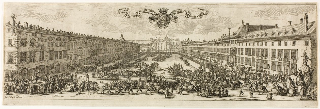 The Carrière, eller Rue Neuve, vid Nancy (The New Street) av Jacques Callot