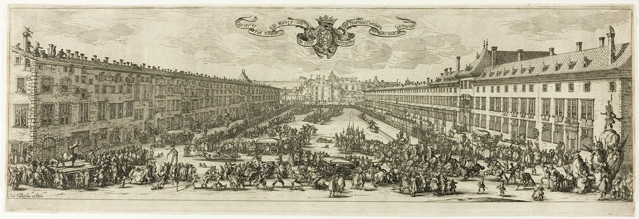 The Carrière, eller Rue Neuve, vid Nancy (The New Street) av Jacques Callot