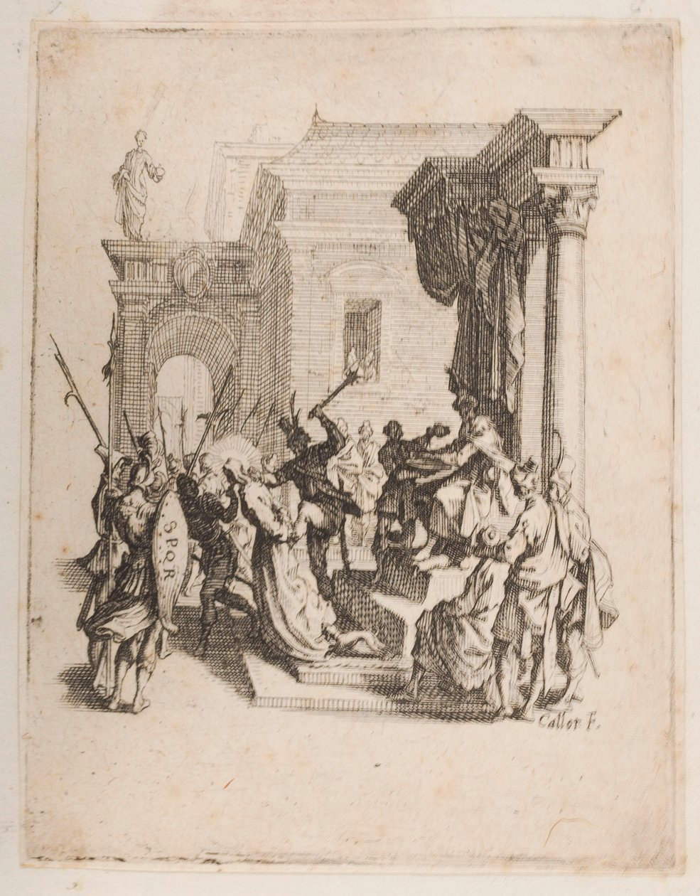 Fördömandet, nej. 5 av 11 från La Petite Passion av Jacques Callot