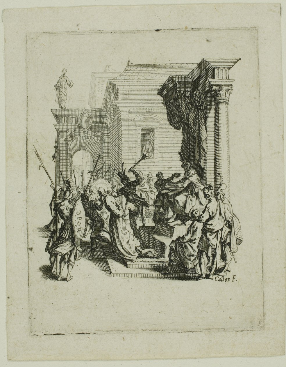 Dödsdomen, från Den lilla passionen av Jacques Callot
